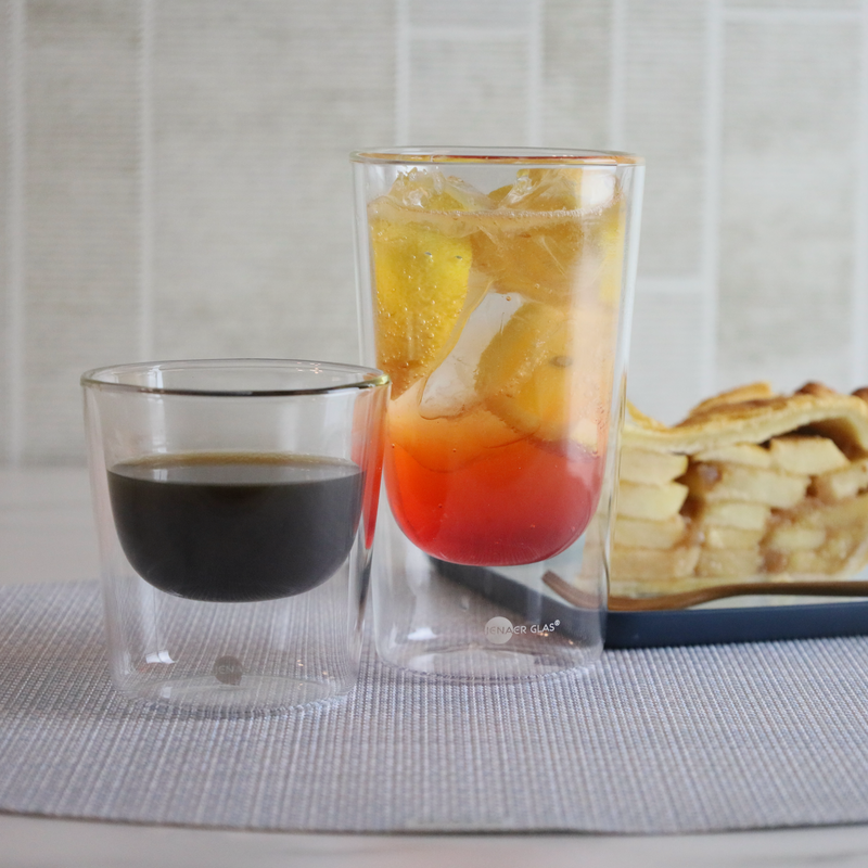 【未使用】JENAER GLAS ホット&クールタンブラー 2種各2個　計4個 イエナグラス・ホット＆クール プリモ / 耐熱ガラス製タンブラー 全4